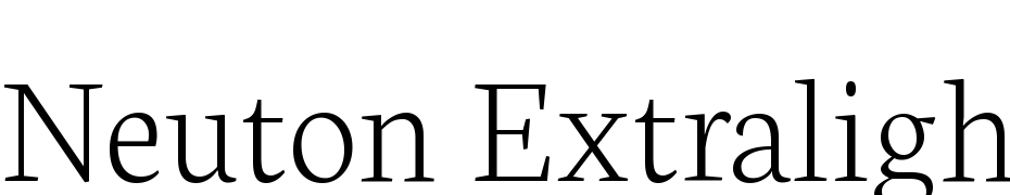 Neuton Extralight cкачати шрифт безкоштовно